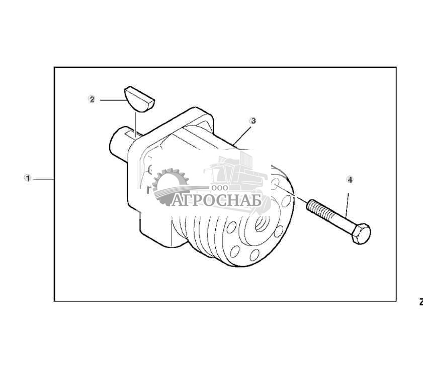 HYDRAULIC MOTOR FOR TURNING SPOUT 
